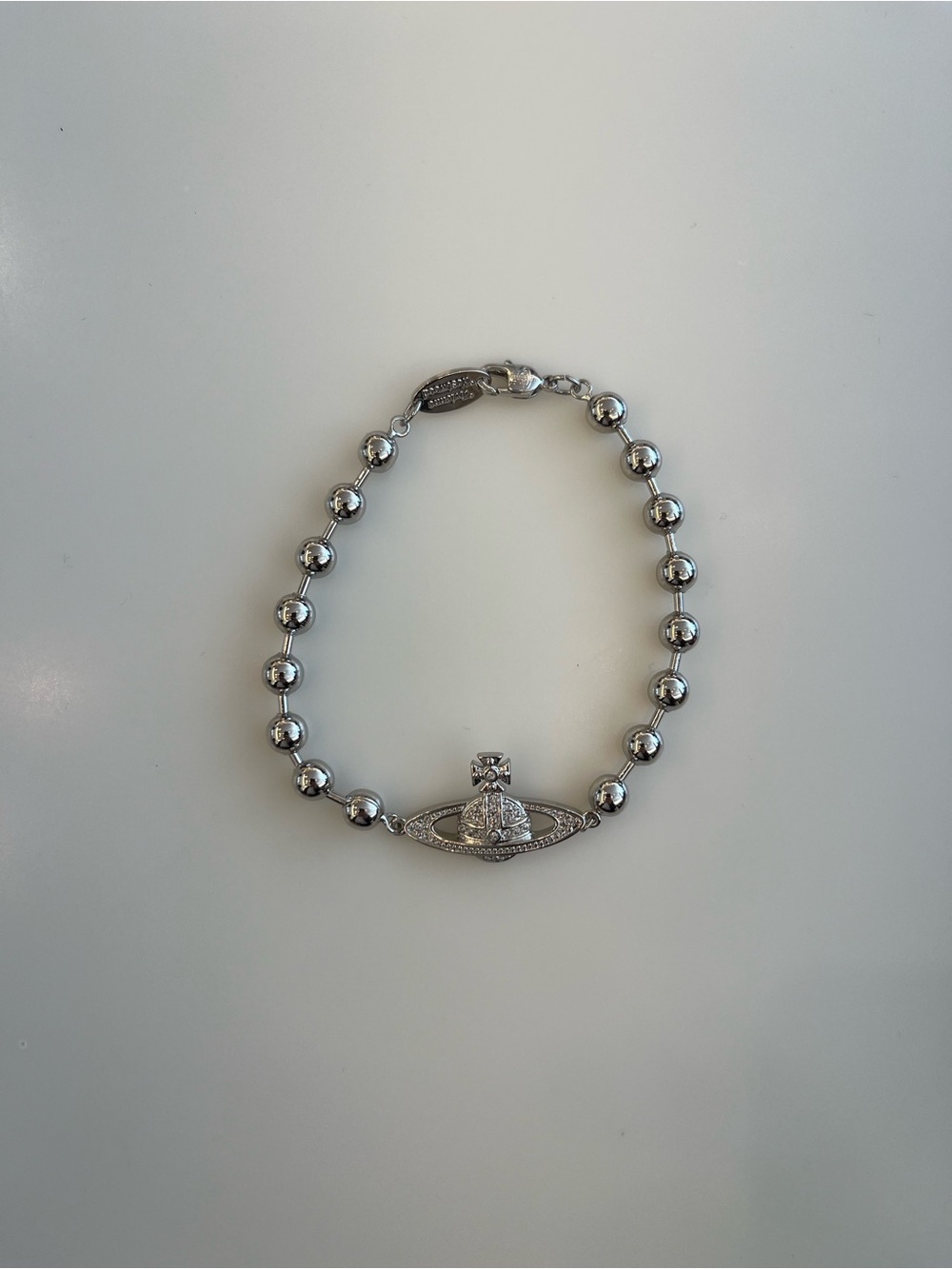 Vivienne Westwood Silver Orb Bead Bracelet